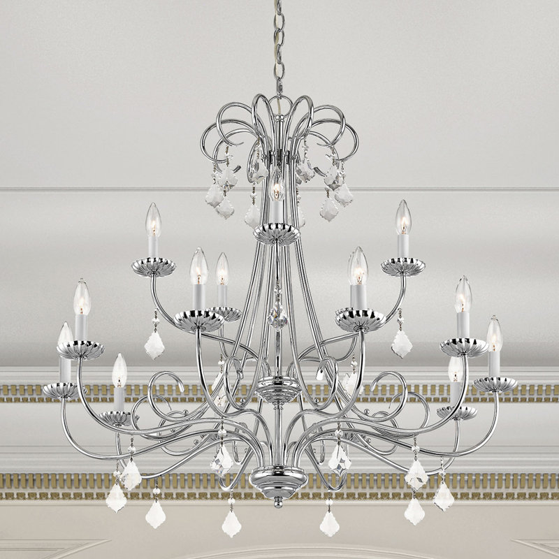 Blaney 15 - Light Dimmable Chandelier, Polished Chrome