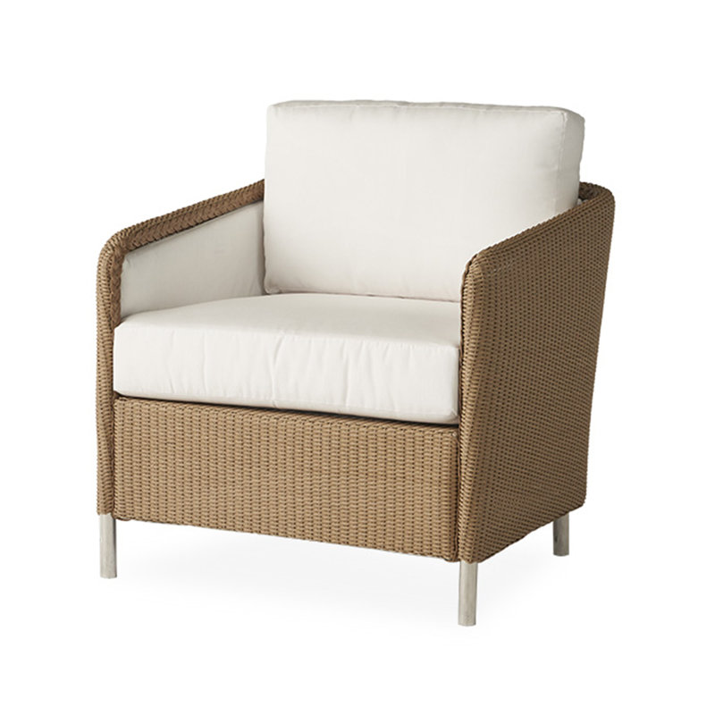 Visions Outdoor Lounge Chair, Reflections Ice, Matte White