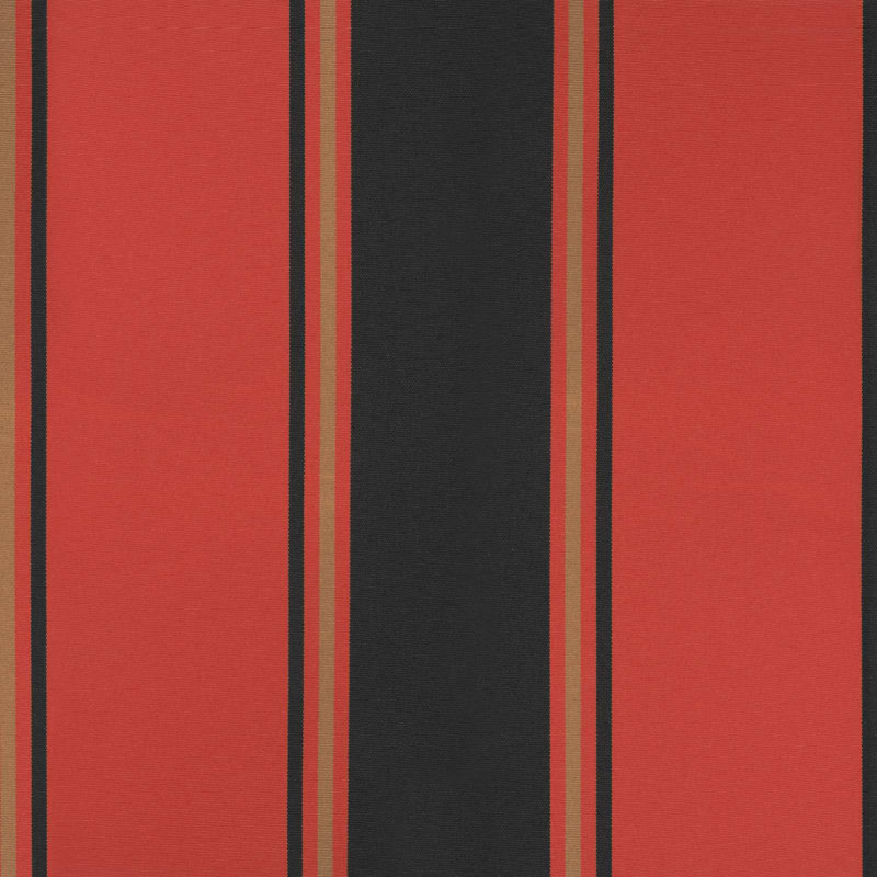 VidaXL Polyester Cover Retractable Patio Awning, Striped, 450cm W x 350cm D, Orange/Black/White