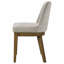 Chaise d'appoint rembourrée (ensemble de 2)