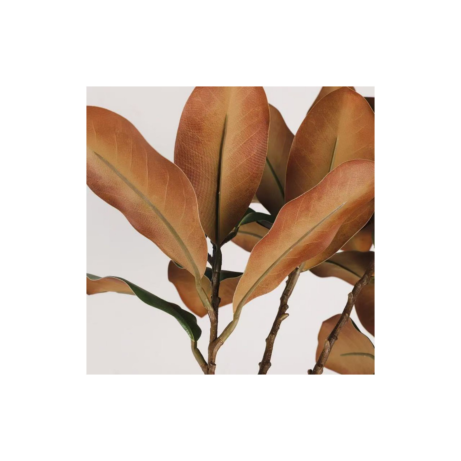 29" Artificial Magnolia Leaves Branch For Vase Filler, Farmhouse Long Stem For Wedding Party Home Office Table Centerpiece Shelf Decorations