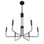 Luminaire de style chandelier rustique industriel moderne à 6 lumières Verneta