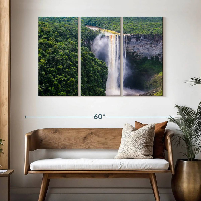 Alvord Kaieteur Falls, H 32 po x l 50 po