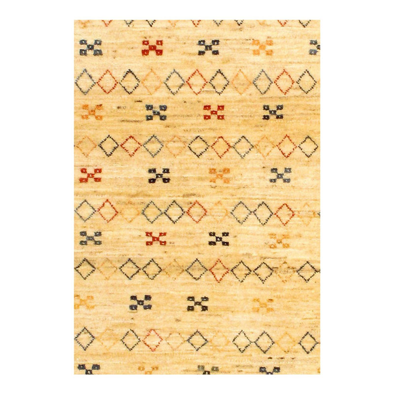 Tapis jaune / rouge / noir en laine Kuttner Southwestern