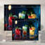 Single Picture Frame LED Illuminated Wall Art Wall Art on Glass / Aluminium-126347954