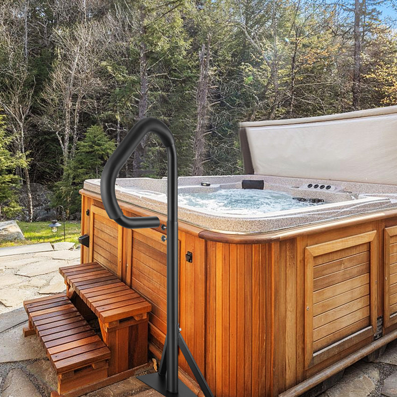 VEVOR Height Adjustable Hot Tub Handrail, 57" H x 14" W x 21" D