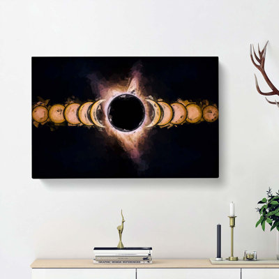 The Eclipse In Abstract - Wrapped Canvas