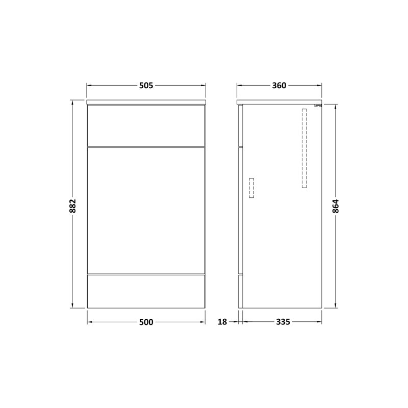 Freestanding Bathroom Storage Cabinet