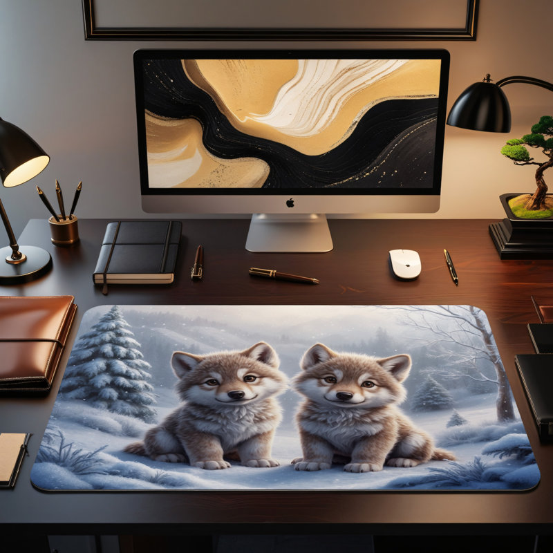 Polyester Desk Pad, 31.5x15.5