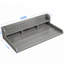 Comptoir de laveuse-sécheuse avec rebord, organisateur à double couche pour le rangement du linge, 54 po-744116417