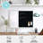 Thomas Martha Stewart Magnetic Weekly Calendar Dry Erase Board and Chalk Board with Liquid Chalk Marker-89798332