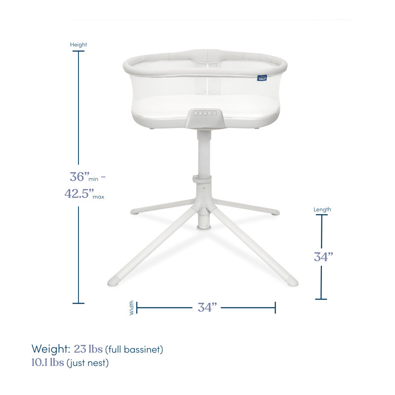 BassiNest Swivel Sleeper Bassinet with Bedding with Mattress