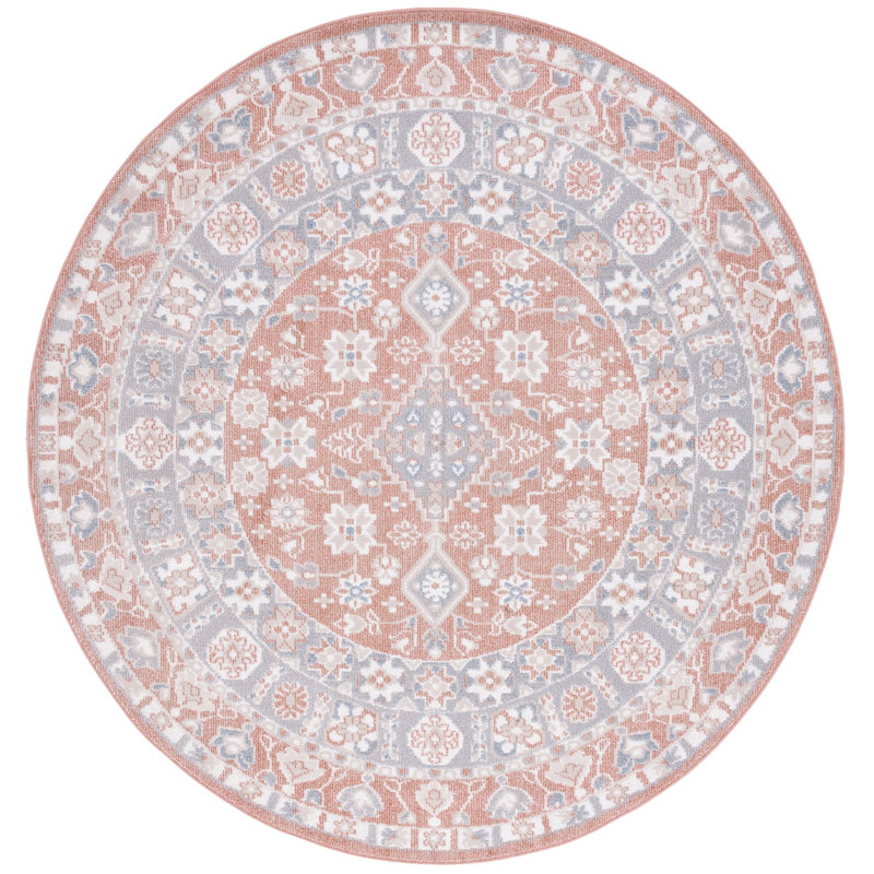 Blair Washable Performance Machine Washable Oriental Rug, Round 6'7"