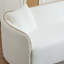 Canapé courbé d'extérieur de 82 po Coral, 3 places, salons, chambres, bureau, blanc, canapé d'extérieur