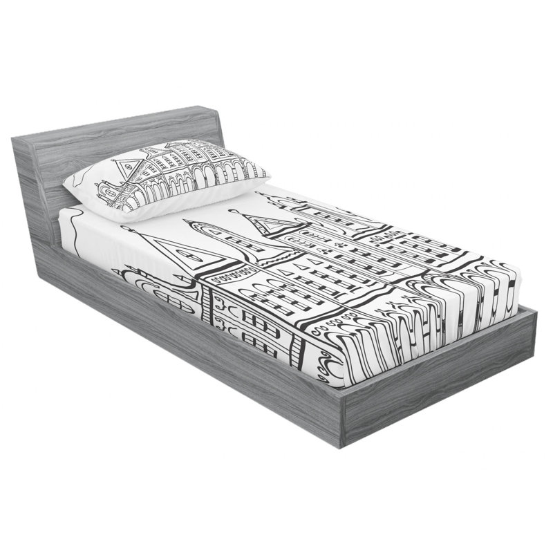 Microfiber Sheet Set, Twin XL Sheet Set with Fitted Sheet