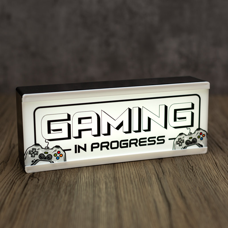 Light Up Room Sign Gaming In Progress