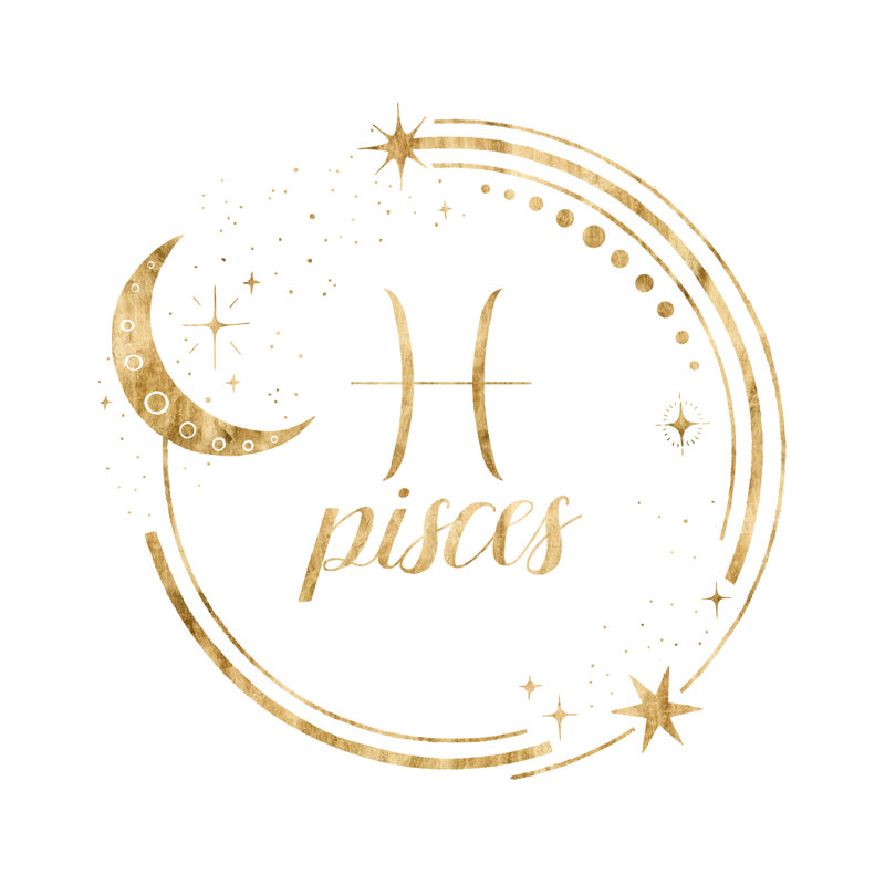 «Gilded Astrology» par Grace Popp, impression sur toile tendue, H 20 po x l 20 po