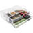 Sorbus 2-Drawer Cosmetic Acrylic Organizer, Stackable, Large in Clear