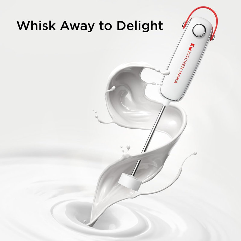 Silkwhisk Electric Milk Frother, Red