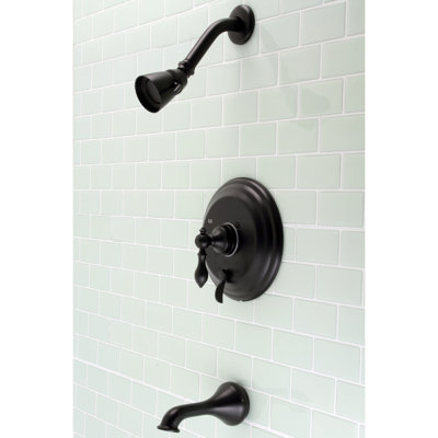 Kingston Brass American Classic Single-Handle Pressure Balanced Tub and Shower Faucet