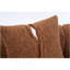 Canapé modulaire incurvé en polyuréthane caramel à compression complète, canapé modulaire en chenille 30D pour appartement et salon, L 110 po 800, 60 fermeté avec 4 coussins-121059756