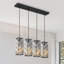 Mini luminaire suspendu réglable 4 lumières lustres en cristal-80442428