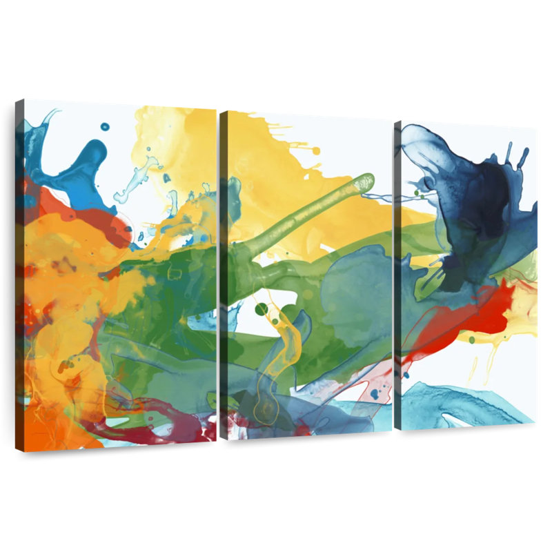 Avery Primary Abstract I, 24" H x 38" W