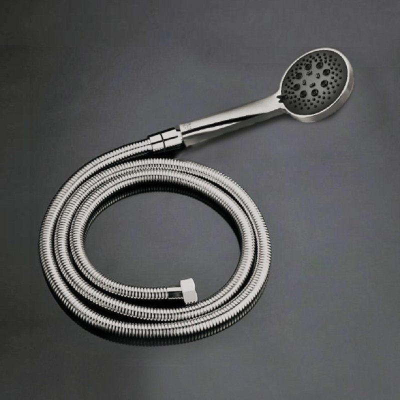 Fontana Sofia Large Ceiling Rain Shower Head Set With Shower Body Sprays and Hand Shower, 5.6" H x 24" W, Brushed Nickel