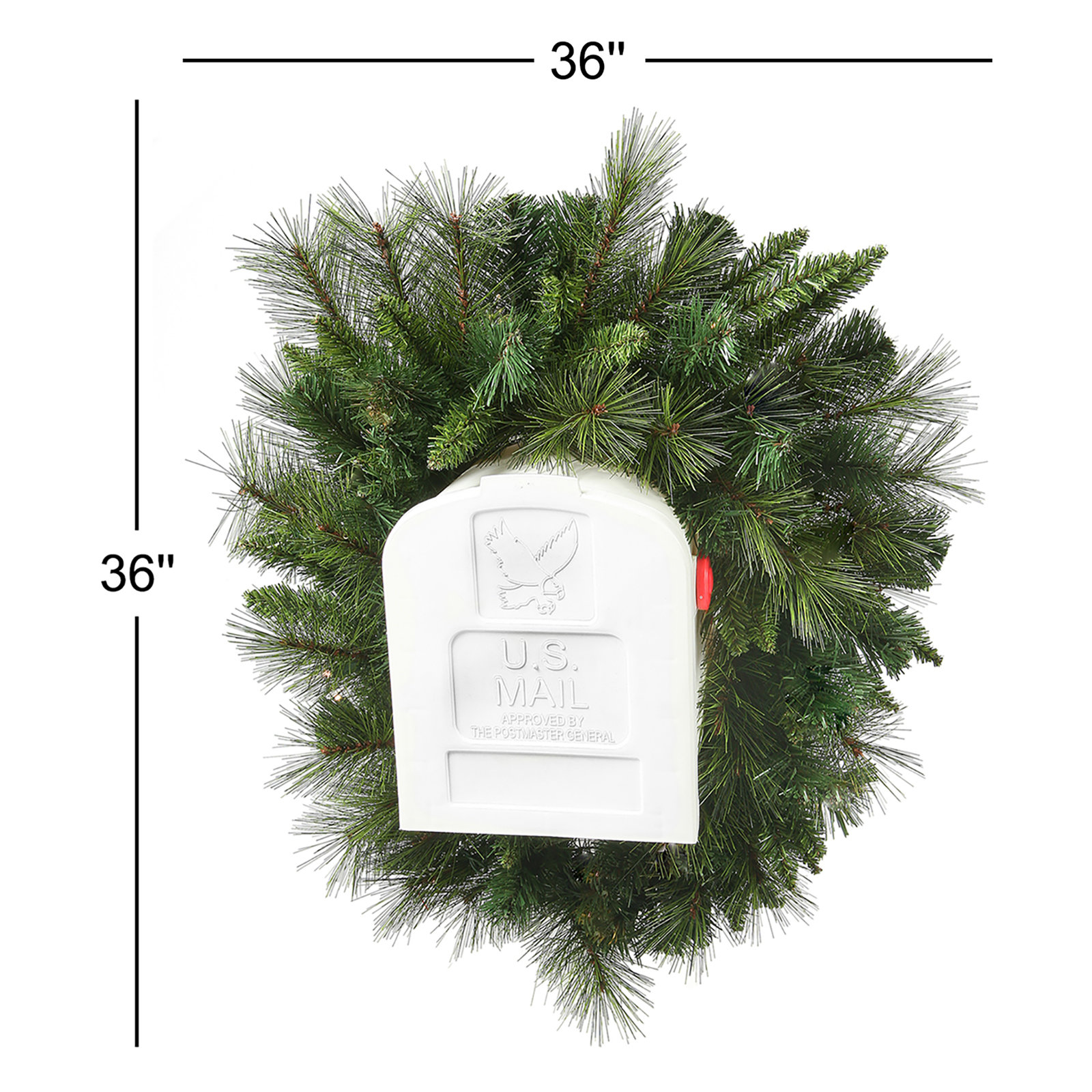 PVC Greenery 36" Mailbox Swag