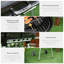Barbecue au charbon portatif de 21 po avec roulettes et tablette inférieure Outsunny
