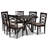 6 - Person Solid Wood Top Pedestal Dining Set
