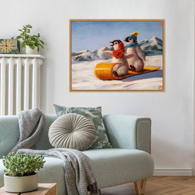 "Toboggan" par Kelath, reproduction d'art sur toile encadrée