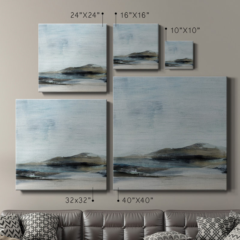 New Horizon - Toile tendue avec châssis de qualité supérieure - prête à être accrochée