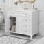 Meuble-lavabo élégant avec rangement spacieux et quincaillerie raffinée