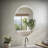 Modern Frameless Beveled Oval Wall Bathroom / Vanity Mirror-21562910