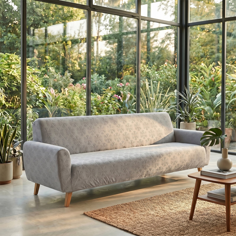 Sofa Slipcover, 1 cm H x 300 cm W, Grey