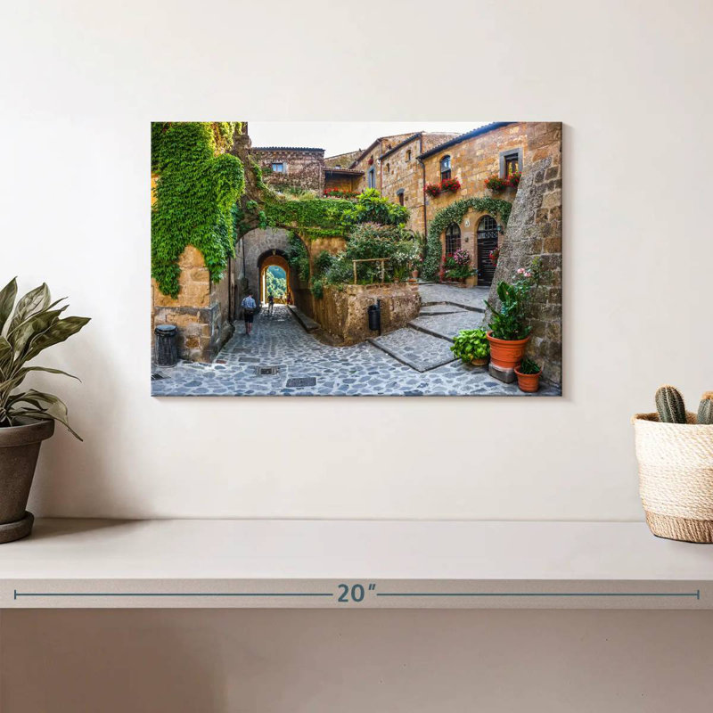 Kavia civita di Bagnoregio Town, H 8 po x l 12 po