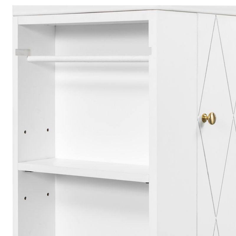 Meuble-lavabo 20 po avec lavabo en céramique, Blanc
