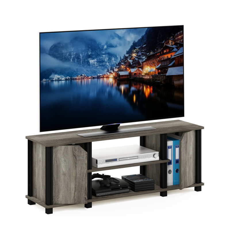 Meuble télé pour téléviseur de 45 po ou moins Margarida, Chêne / Noir