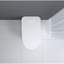 Toilette intelligente de luxe intelligente avec pulvérisateur d'eau chaude et sécheuse instantanées, fonction de chasse d'eau automatique / capteur de pied, siège de bidet chauffé à température ajustée, affichage à DEL blanc