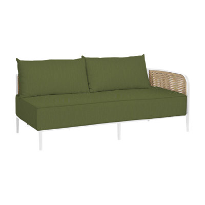 Havana Cane N-Dura Resin Wicker Outdoor Right Arm Facing Sectional