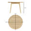 Newark Ash Round Four Leg Coffee Table