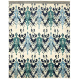 Raj Palace Hand-Knotted Ivory/Navy Area Rug