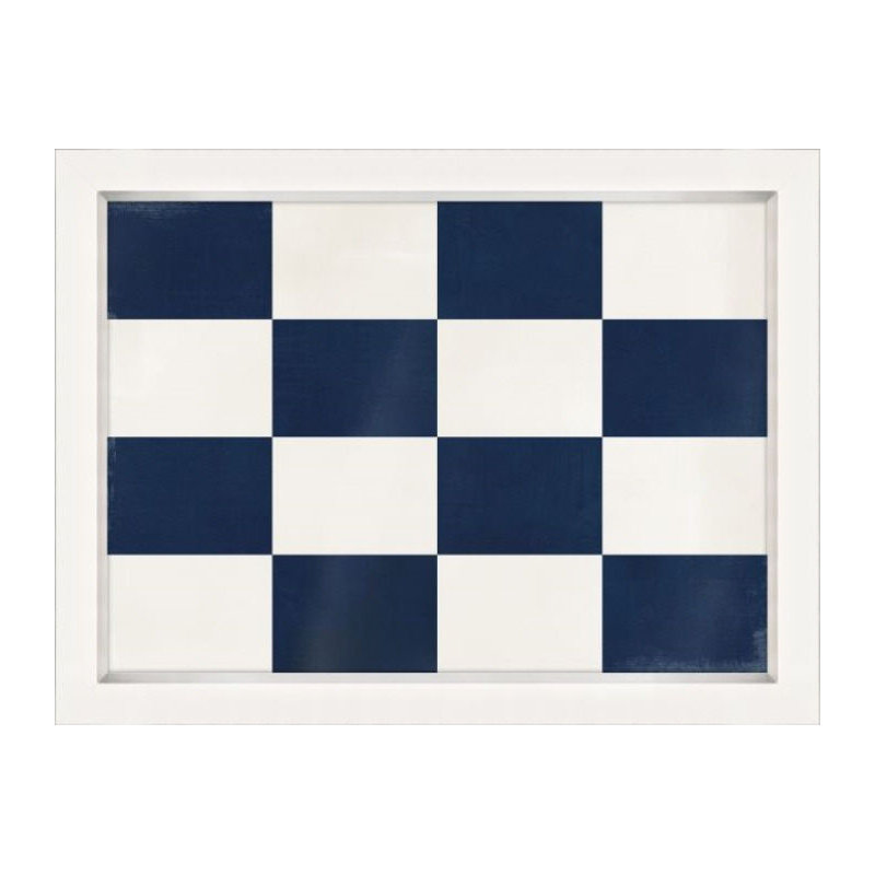 Nautical Flag I Print by Barclay Butera, Outdoor, 24" H x 32" W x 1.5" D