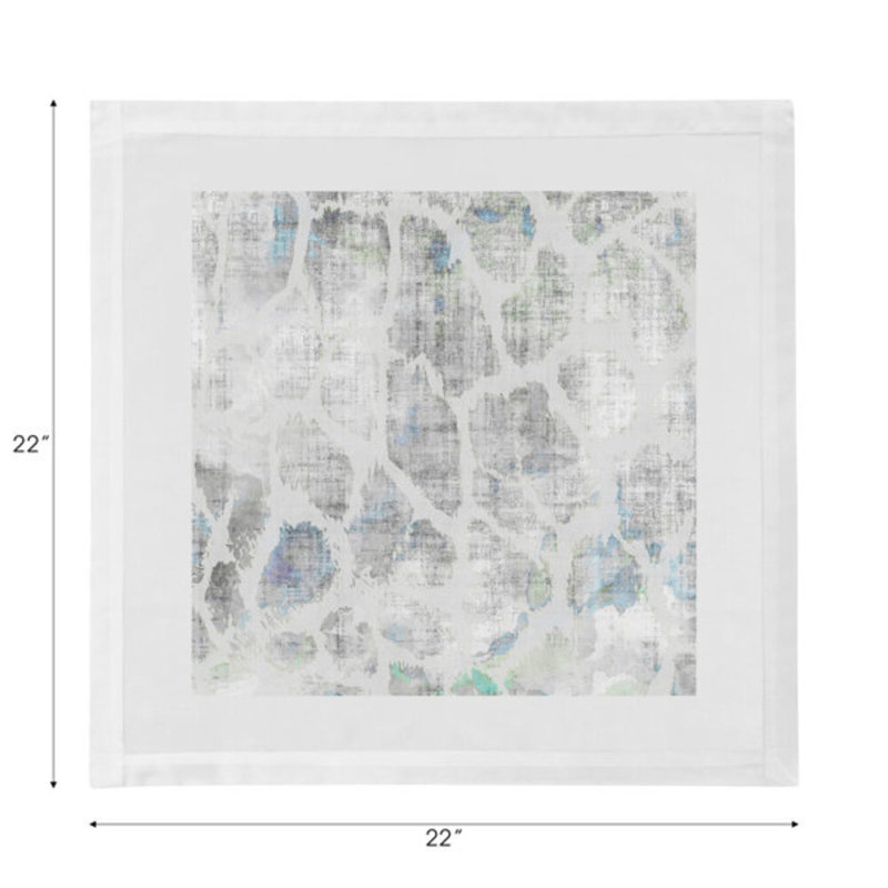 Giraffe Cotton Blend Square Napkins, Opulence
