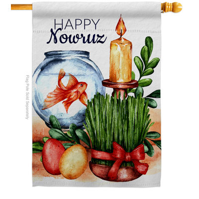 Drapeau de jardin à 2 côtés Nowruz