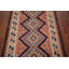 Tapis kilim rose en laine à motif géométrique 3 x 5
