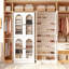 Armoire à chaussures 32 paires avec tablettes réglables, armoire de rangement de 68,9 po de hauteur pour vestibule, placard, salon, dortoir