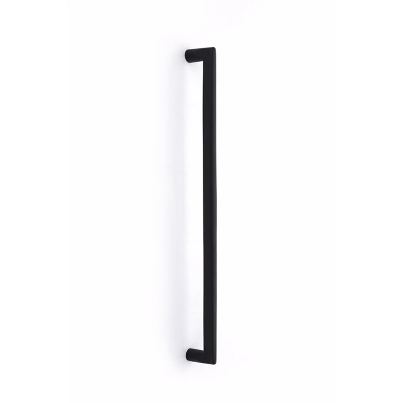 Emtek Sandcast Bronze Rail Appliance Pull (Concealed Surface Mount), Flat Black Bronze, 18" Centre to Centre