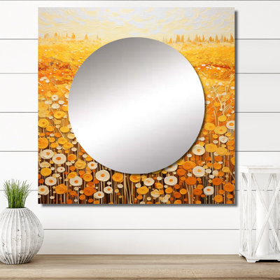 Grand miroir carré Cheyanna - Golden Harvest